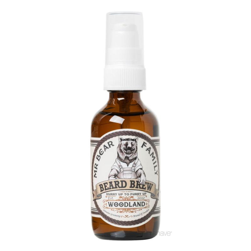 Mr. Bear Skægolie - Beard Brew Oil Woodland 60 Ml