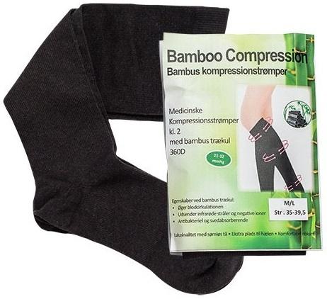 Bamboo Pro Bambus Kompressionsstrømper - Kl. 2 M/L