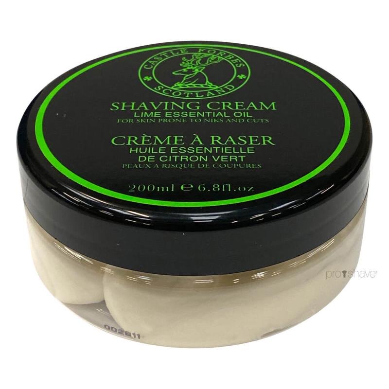 Castle Forbes Barbercreme med Lime 200 Ml - Frisk Citrusduft