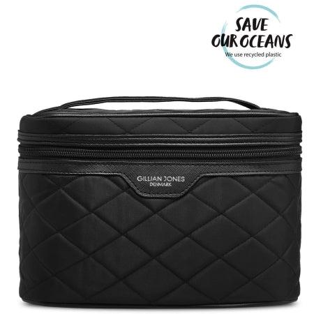 Gillian Jones Beauty Box - Sort Toilettaske med Lynlås