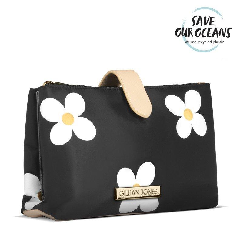 Gillian Jones Weekender Daisy - Makeup-pung i genbrugsmateriale