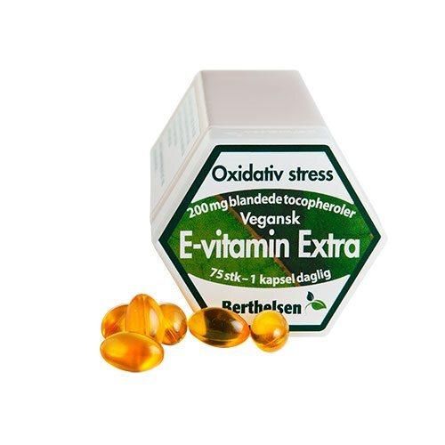 E-Vitamin Extra 200mg - 75 Kapsler til Sundhed og Skønhed