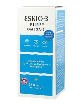 Eskio 3 Fiskeolie 250 Kapsler - Omega-3 til Sundhed
