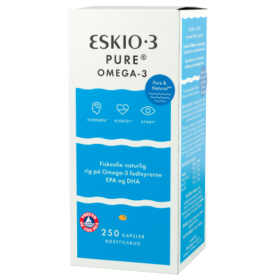 Eskio 3 Pure Omega 3 - 250 Kapsler til Hjertehelse