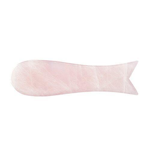 Gua Sha Fisk i Rosa Kvarts til Ansigt og Krop