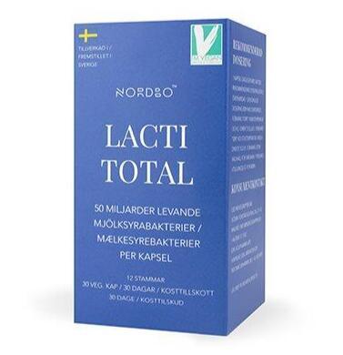 Nordbo Lactitotal - Vegansk Mælkesyrebakterier 30 Kap.
