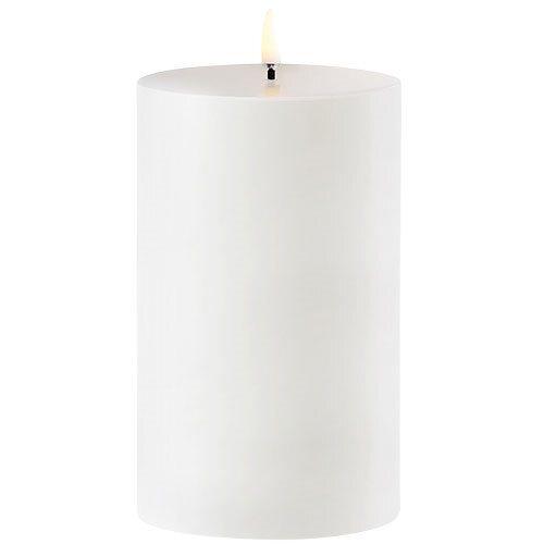 Udendørs LED Bloklys i Hvid - 8,4 x 15 cm