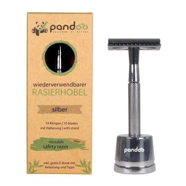 Pandoo Barberskraber i Sølv - Bæredygtig Pleje Gadget