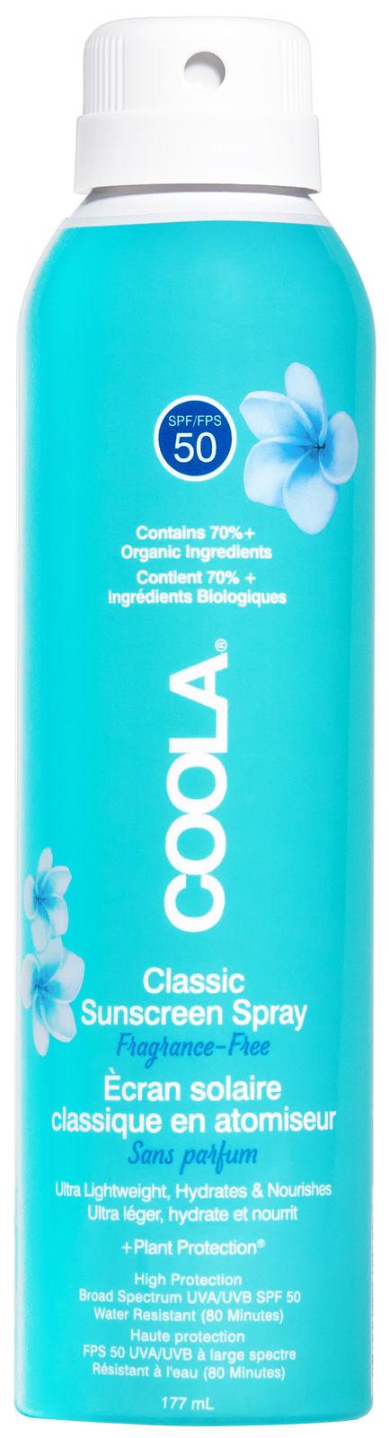 Coola Classic Solspray SPF 50 - Uden Duft 177ml