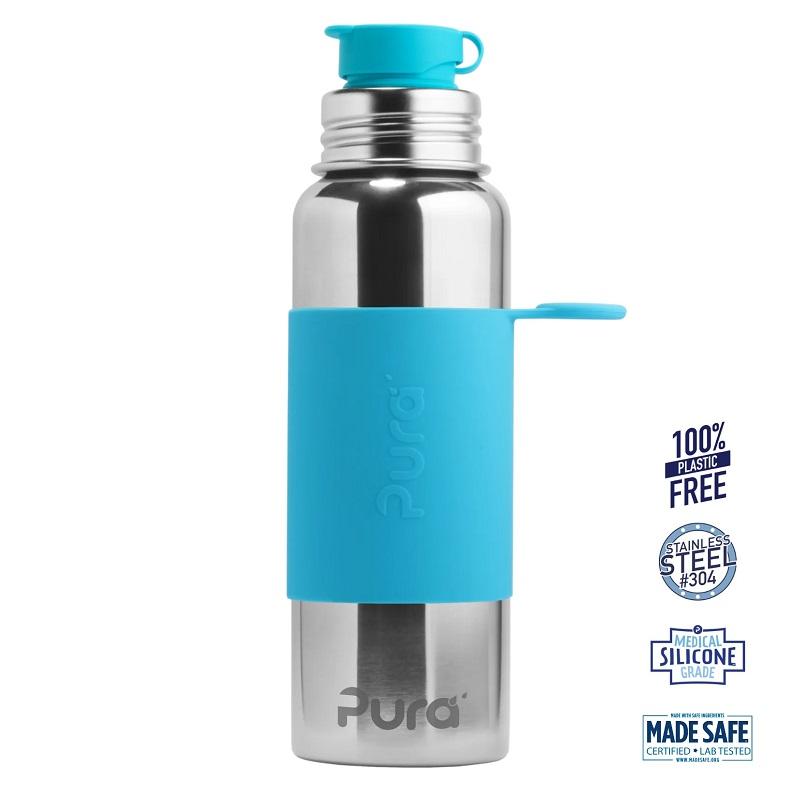 Pura Big Mouth Sportsflaske Aqua 850ml - Zero Waste Valg