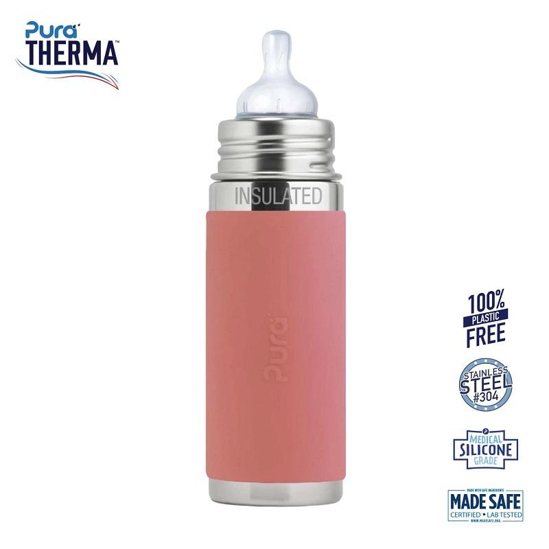 Pura Therma Kiki Sutteflaske 260ml - Rosa, Zero Waste