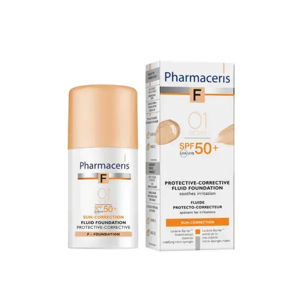 Pharmaceris F Beskyttende Foundation SPF 50 - Ivory 30ml