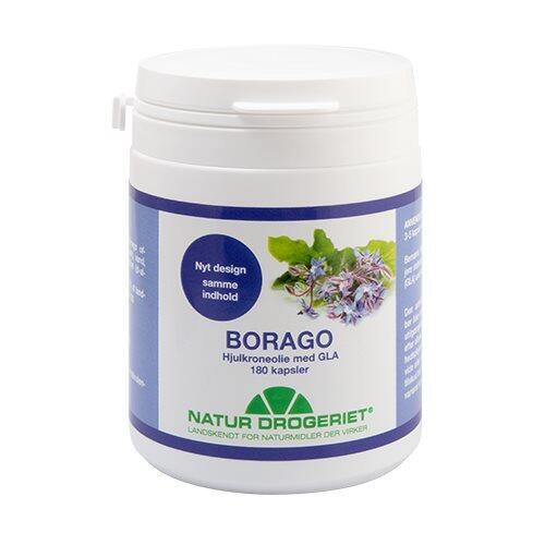 Borago Hjulkroneolie Kapsler 500 mg - 180 stk. Tilbud!