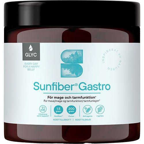 Glyc Sunfiber Gastro 200 Gram - Støt Din Fordøjelse