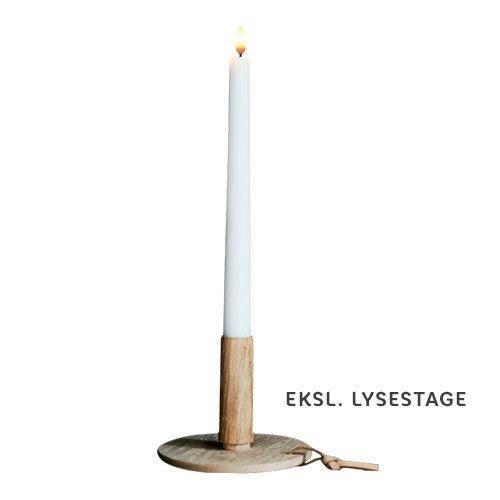 LED Kronelys Hvid 2 Stk med Fjernbetjening og Timer