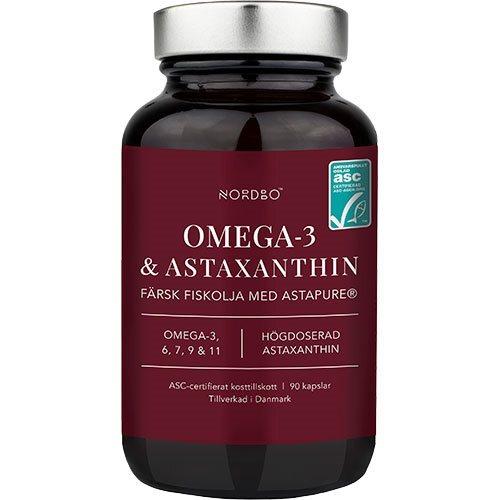 Nordbo Omega 3 & Astaxanthin - 90 Kapsler til Sundhed