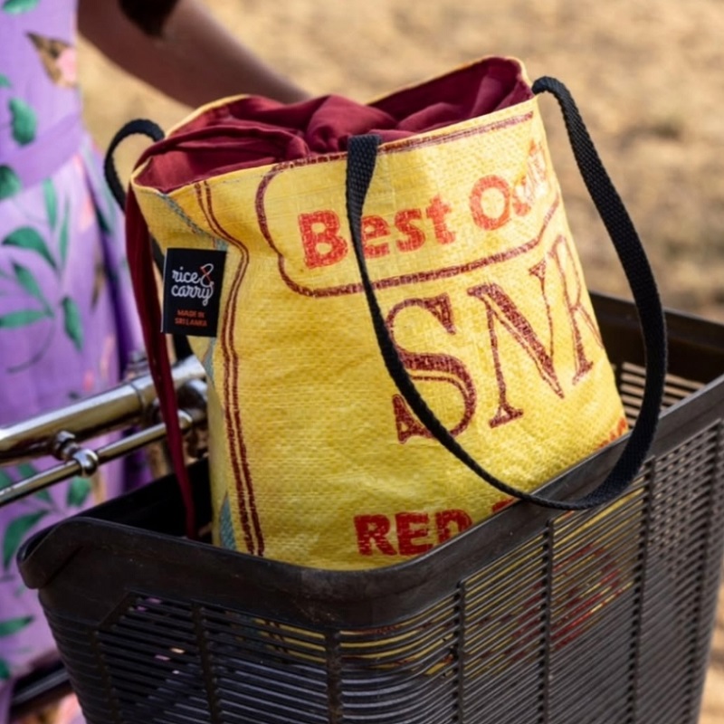 Rice & Carry Upcycling Indkøbstaske - Spar på Plastik!