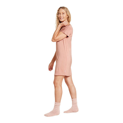 Boody Goodnight Nightdress Dusty Pink Str  Xs