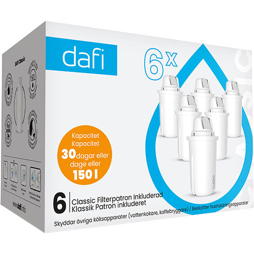 Dafi Filterpatroner 6 Pack Dafi