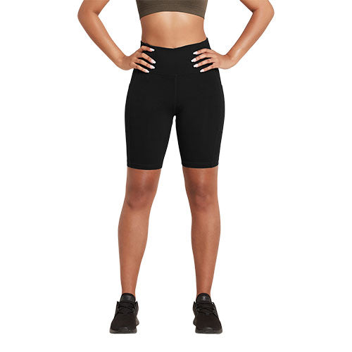Boody 8 Quot  High Waist Shorts Black Str  Xs Motivate