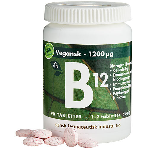Veganskgrønne Dfi Vitaminer B12 1200 ? G