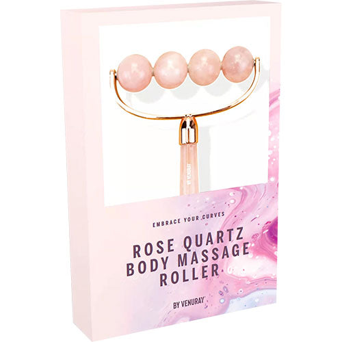 Venuray Gua Sha Body Roller   Rosa Quartz