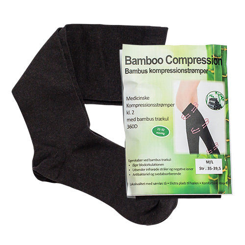 Bamboo Pro Bambus Kompressionsstrømper M L