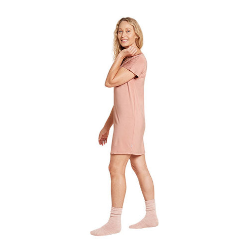 Boody Goodnight Nightdress Dusty Pink Str  L