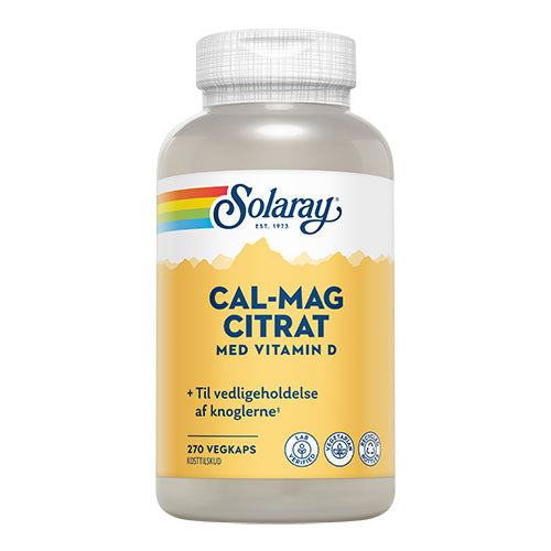 Solaray Cal Mag Citrat Med Vitamin D