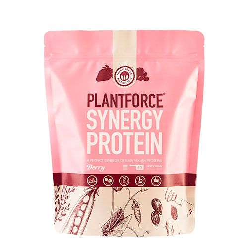 Veganskplantforce Synergy Protein Bær Plantforce