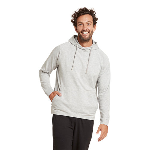 Boody Men? S Weekend Pullover Hoodie Grey Marl Str  M