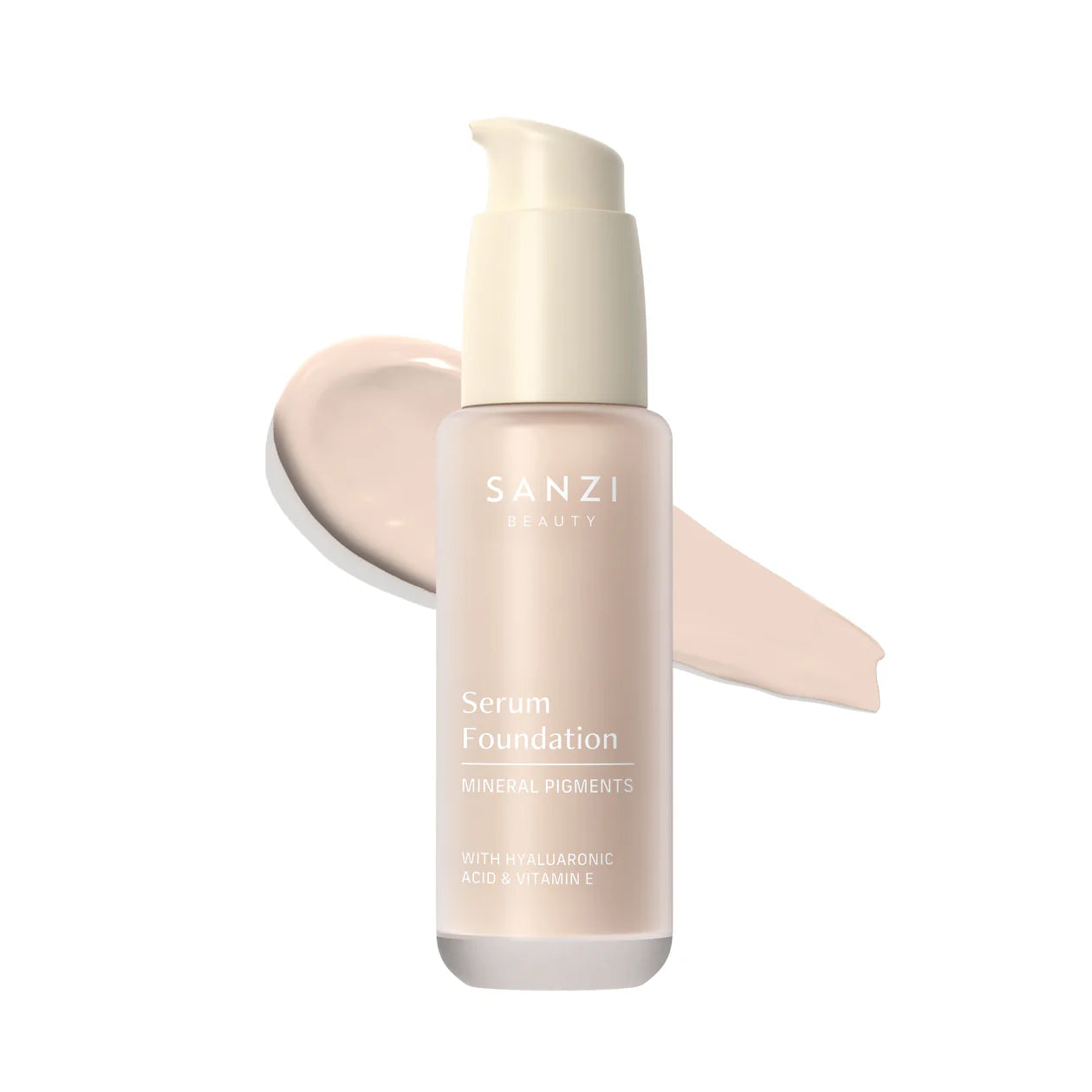 Sanzi Beauty Serum Foundation   02 Light Neutral Warm Rosy   Hos Frisøren   Baronen