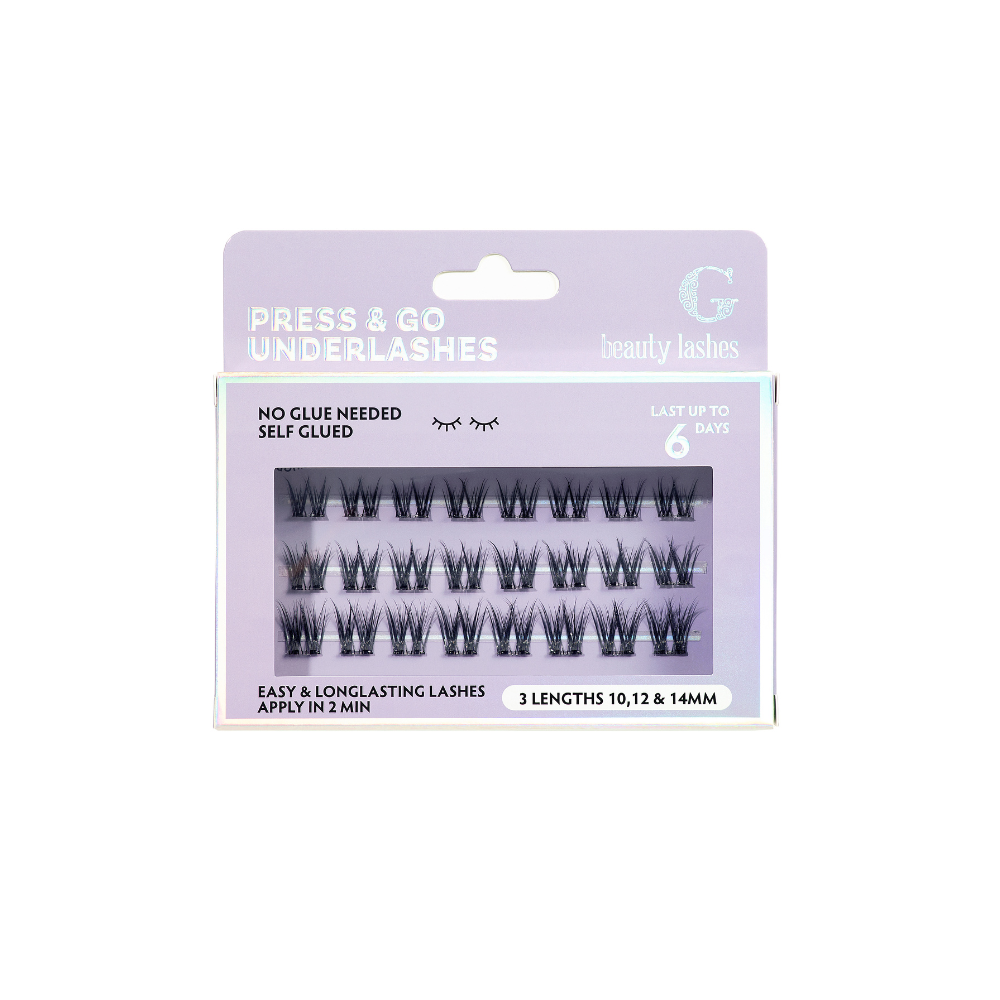 G Beauty Lashes Press & Go Underlashes - Flirty Look