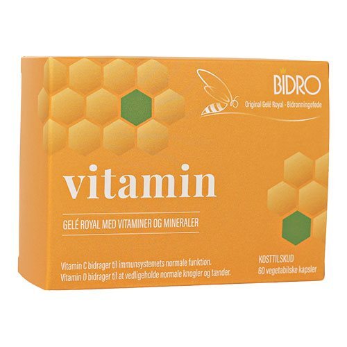 Bidro Vitamin - 60 Veganske Kapsler med Gele Royal
