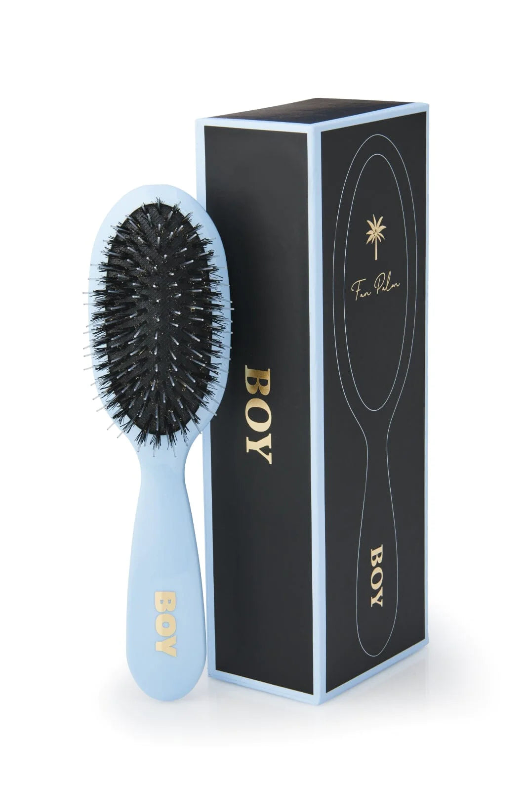Luksushårbørste til babyshower - Fan Palm Boy Small