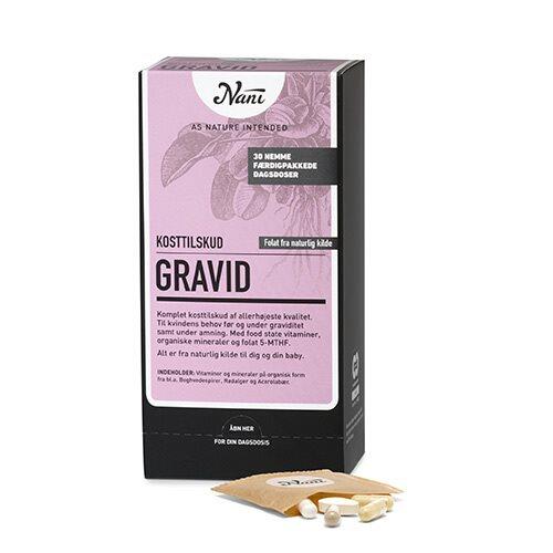 Nani Gravid Kosttilskud - Optimal støtte til gravide 30 br