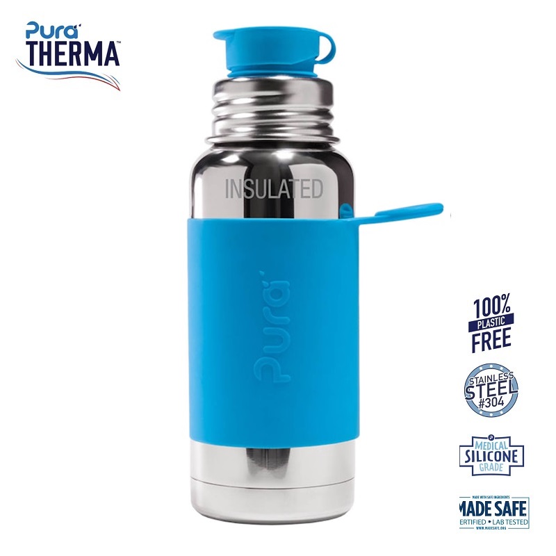 Pura    Therma Sportsflaske Big Mouth  Aqua 475ml