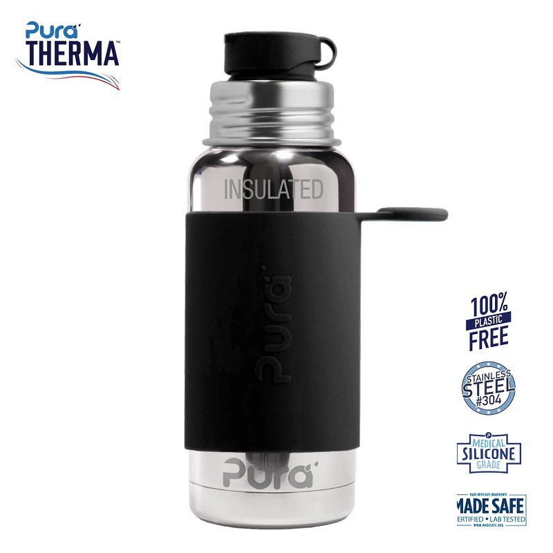Pura    Therma Sportsflaske Big Mouth  Black 475ml