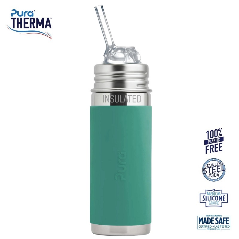 Pura Therma Kiki Sutteflaske 260ml - Mint, Fast Flow
