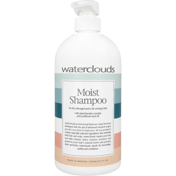 Waterclouds Moist Shampoo 1000ml   Hos Frisøren   Baronen
