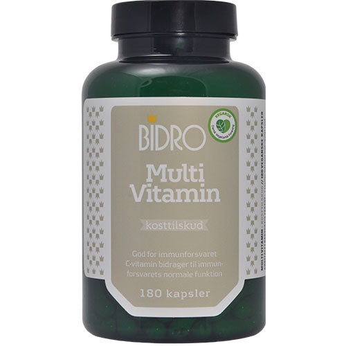 Veganskbidro Multivitamin   180 Kapsler