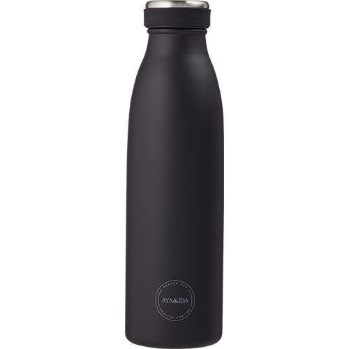 Aya Ida Drinking Bottle 500ml Matte Black