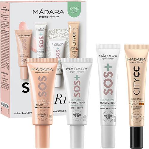 Madara Sos Care 4 Step Skin Soothing Routine Set Medium