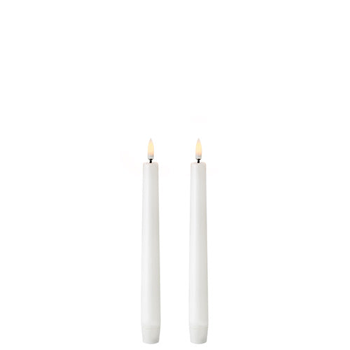 Uyuni Lighting Led Kronelys  Nordic White  Smooth  2 Pack  2 3x20
