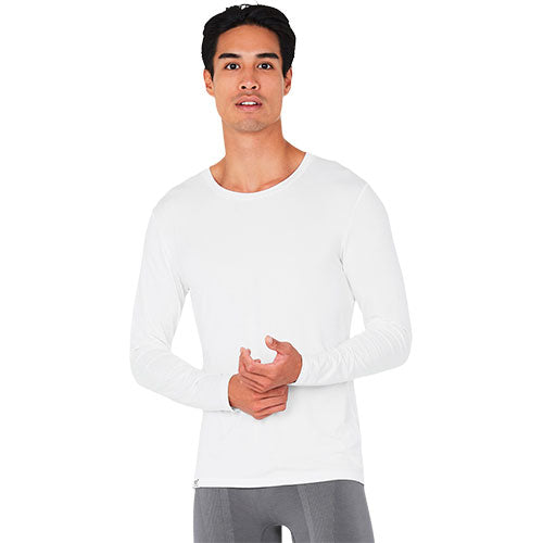 Boody Men? S Long Sleeve Crew Neck T Shirt Hvid Str  L