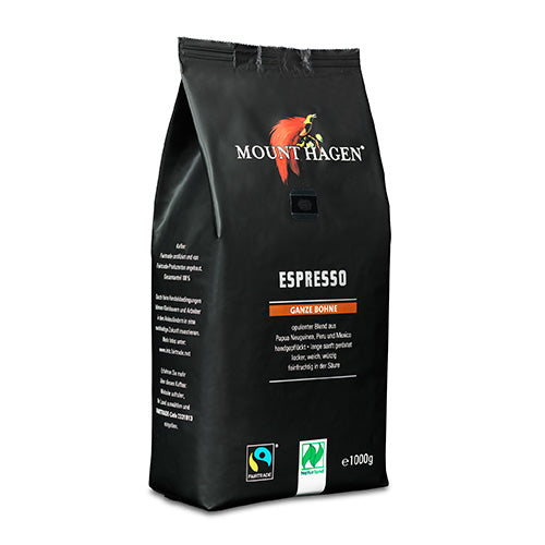 Mount Hagen Kaffebønner Espresso    økologisk