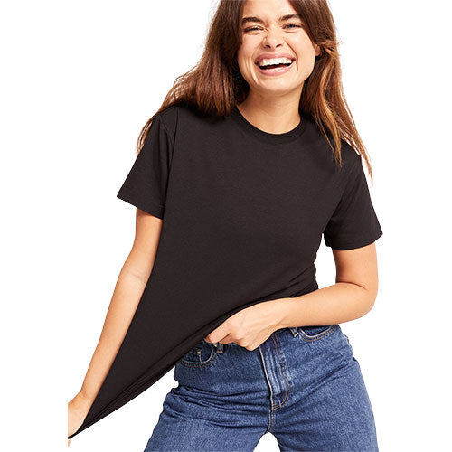 Veganskboody Women 39 S Classic Crew Neck T Shirt Sort Str  L