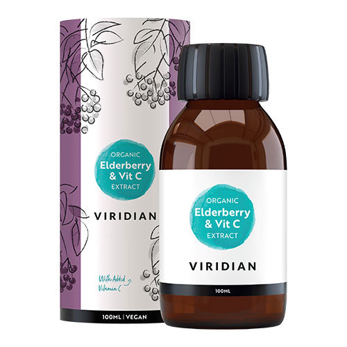 Veganskviridian Nutrition Elderberry Sirup M  Vit C Ekstrakt    økologisk