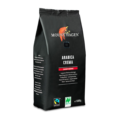 Mount Hagen Kaffebønner Arabica Crema    økologisk