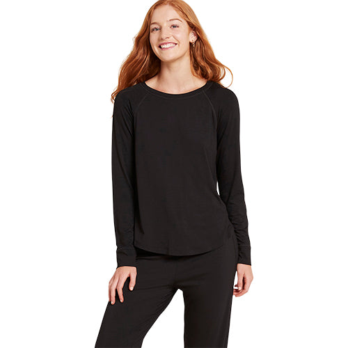 Boody Goodnight Raglan Sleep Top Black M